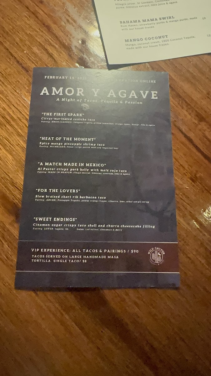 Menu Wild Cactus Cantina & Grill-2