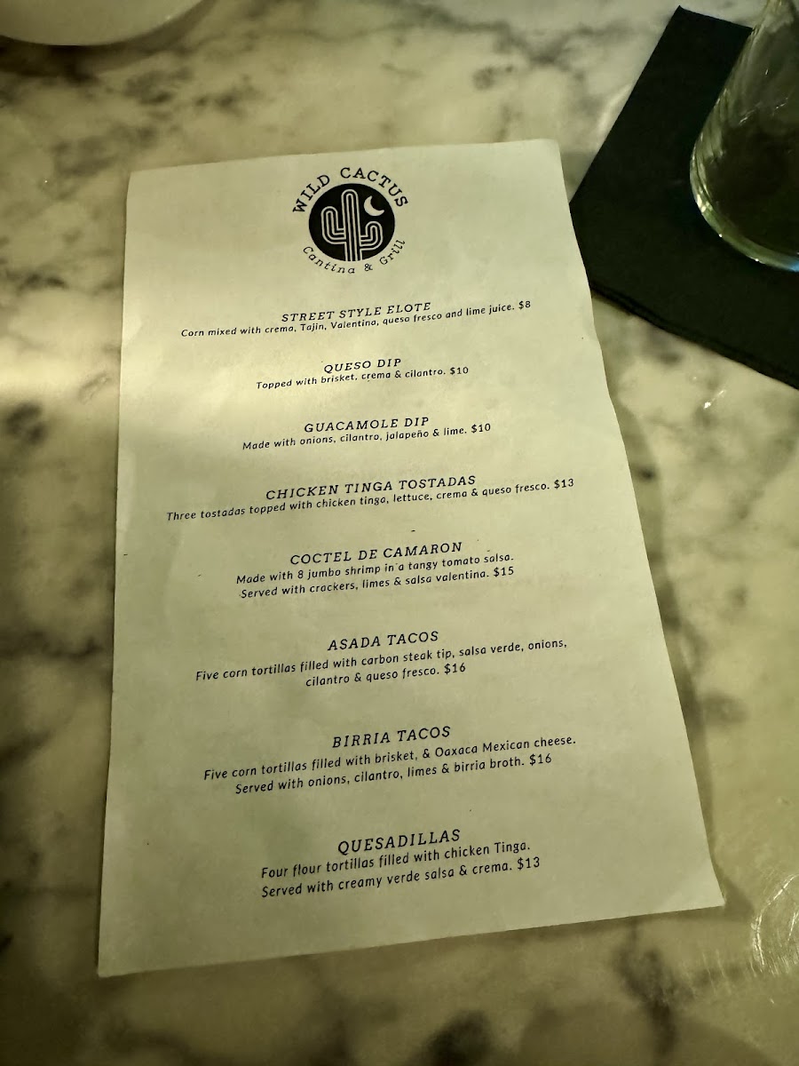 Menu Wild Cactus Cantina & Grill-6