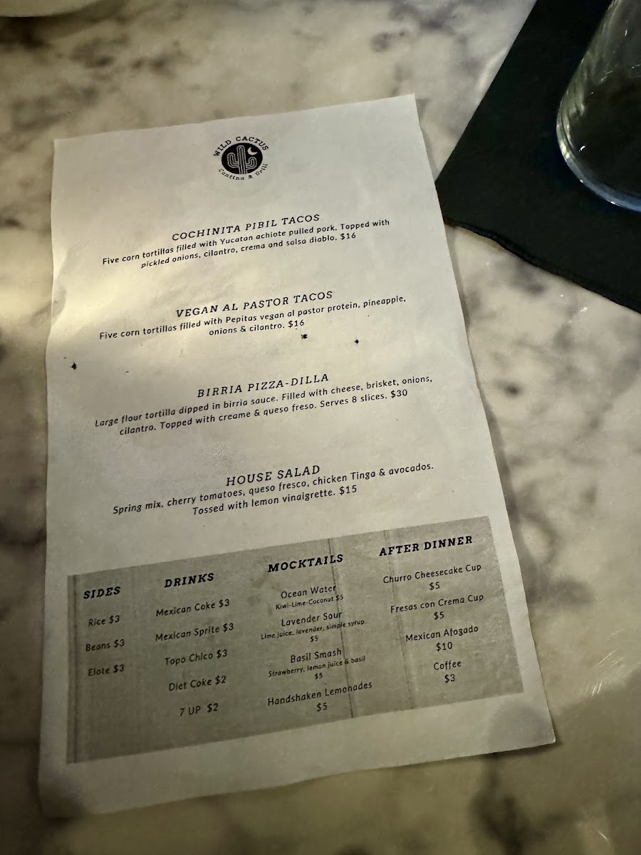 Menu Wild Cactus Cantina & Grill-7