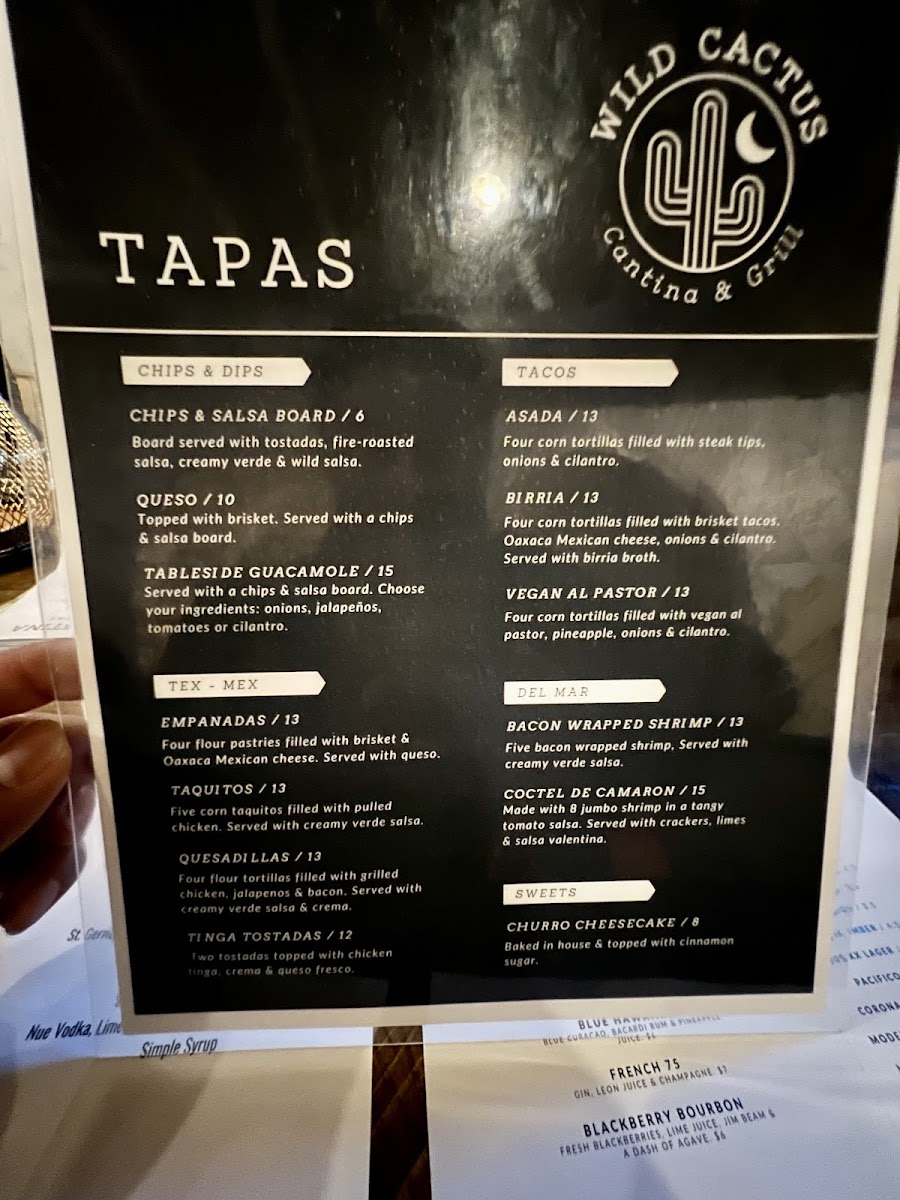 Menu Wild Cactus Cantina & Grill-8